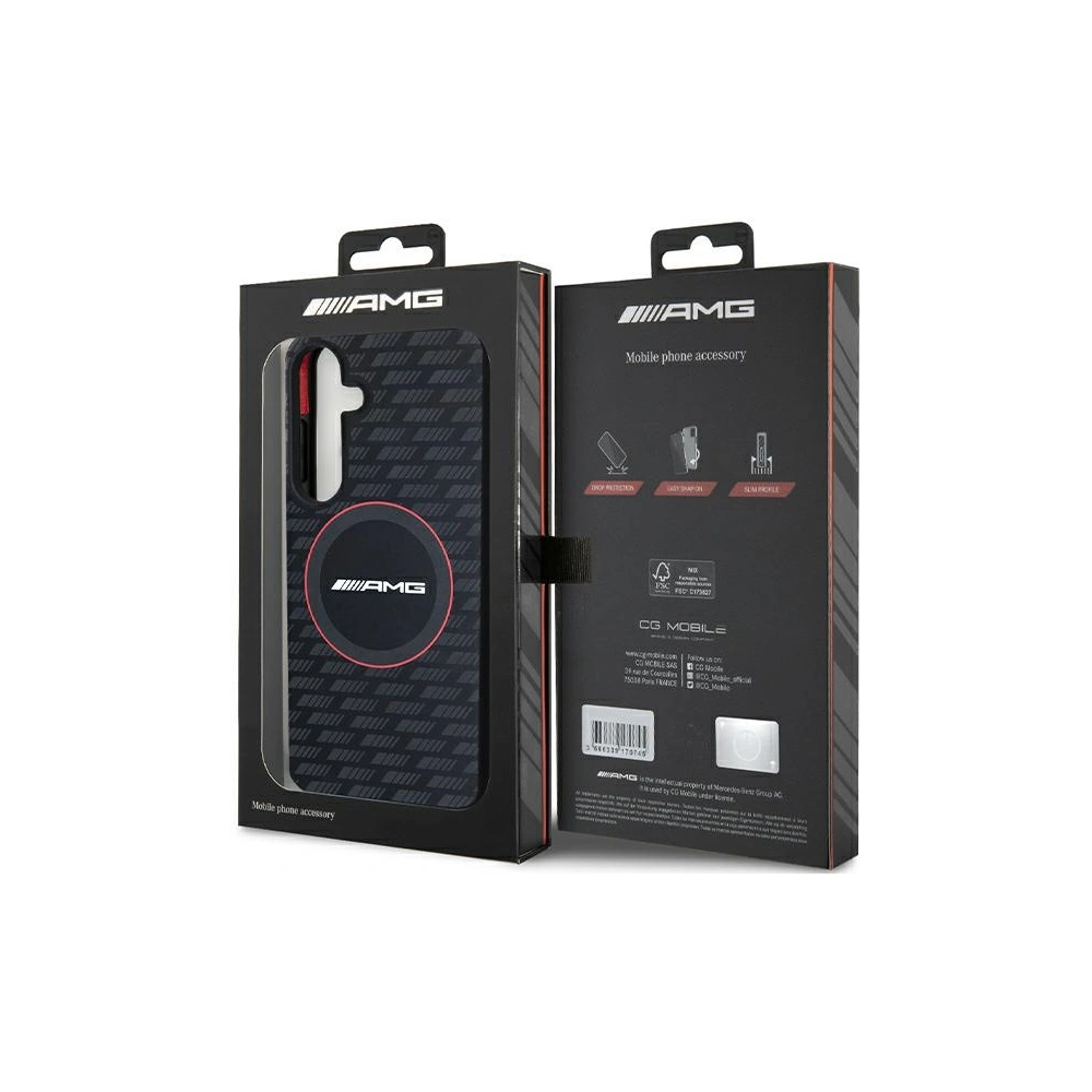Hurtownia GSM - Etui AMG AMHMS24M23SMRK Samsung Galaxy S24+ Plus hardcase silikonový karbonový vzor MagSafe černý/black - MRS97 - {ean13} - Hurt