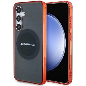 Wholesale AMG AMHMS24S23HBCK Samsung Galaxy S24 hardcase Transparent Bicolor MagSafe black - MRS98 - {ean13} - Hurt