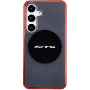 Etui AMG AMHMS24S23HBCK Samsung Galaxy S24 kemény tok Átlátszó Két színű MagSafe fekete/black