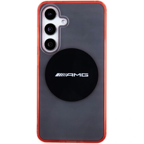 Etui AMG AMHMS24S23HBCK Samsung Galaxy S24 hardcase Transparent Bicolor MagSafe czarny/black