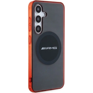 Etui AMG AMHMS24S23HBCK Samsung Galaxy S24 kemény tok Átlátszó Két színű MagSafe fekete/black