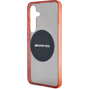 Etui AMG AMHMS24S23HBCK Samsung Galaxy S24 kemény tok Átlátszó Két színű MagSafe fekete/black