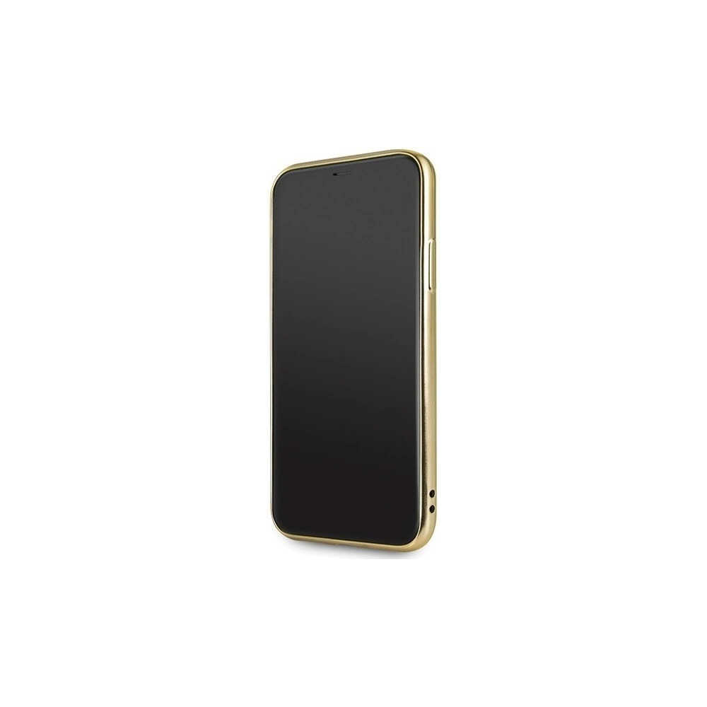 Hurtownia GSM - Etui Guess GUHCN58PEOLGGO Apple iPhone 11 Pro złoty/gold hard case 4G Peony Liquid Glitter - GUE180GLD - {ean13} - Hurt