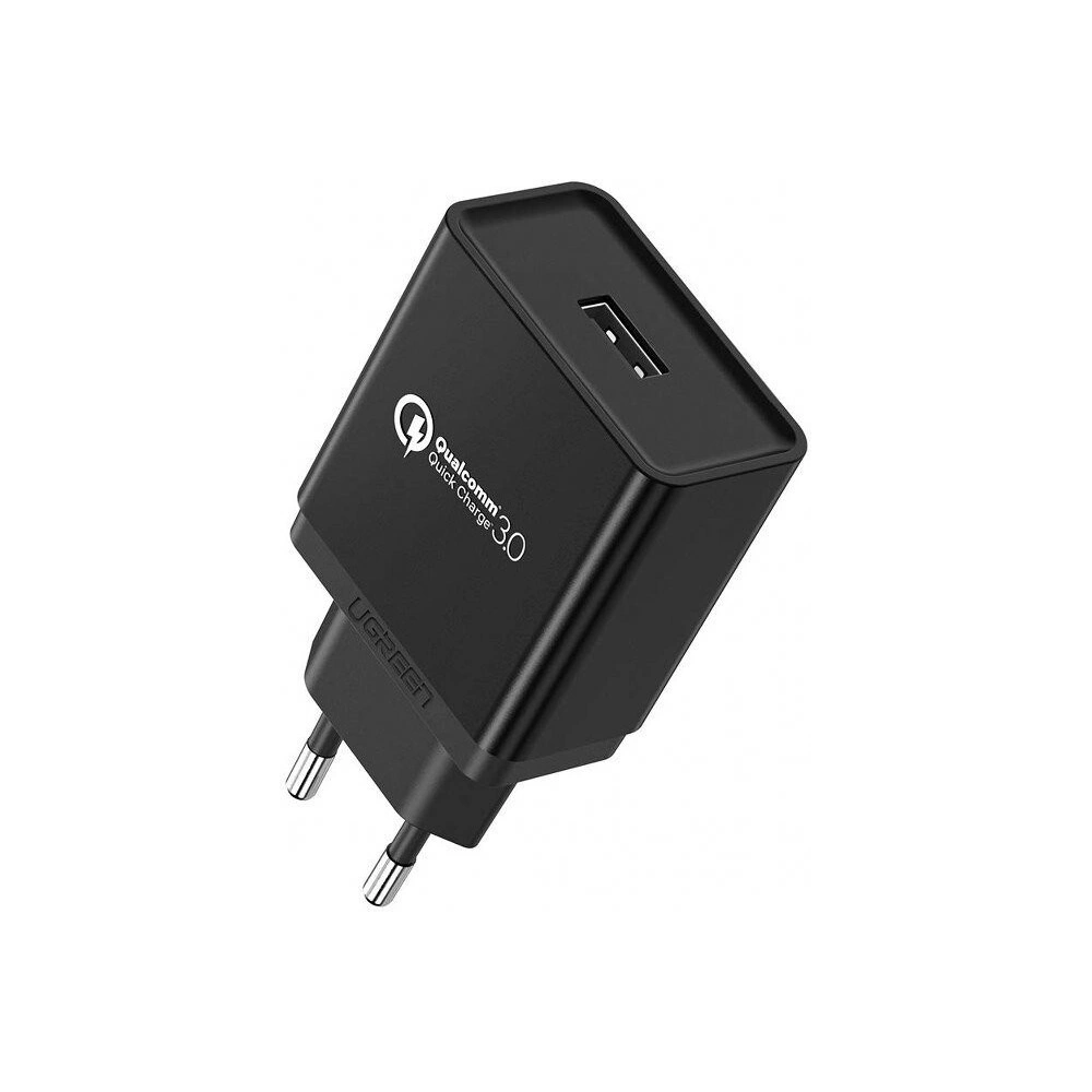 Hurtownia GSM - Ładowarka sieciowa USB UGREEN QC 3.0 18W (czarna) - UGR172BLK - {ean13} - Hurt