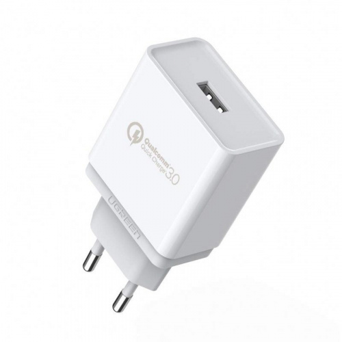 Ugreen Distributor - 6957303829095 - UGR173WHT - Wall charger USB UGREEN QC 3.0 18W White - B2B homescreen