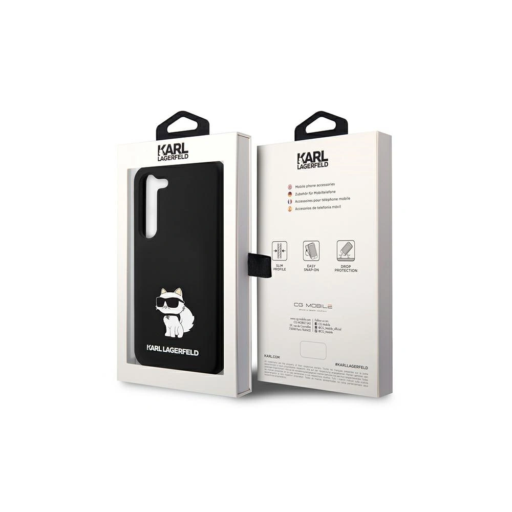 Hurtownia GSM - Etui Karl Lagerfeld KLHCS24MSNCHBCK Samsung Galaxy S24+ Plus tvrdý obal silikon Choupette černý/black - KLD1908 - {ean13} - Hurt