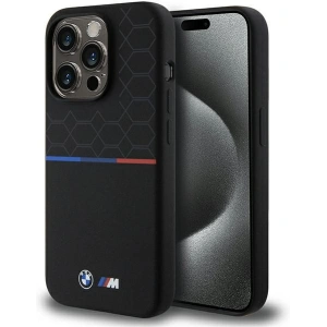 Hurtownia GSM - Etui BMW BMHMP15L22SMPK Apple iPhone 15 Pro hardcase M Silicone Pattern MagSafe černý/black - BMW639 - {ean13} - Hurt