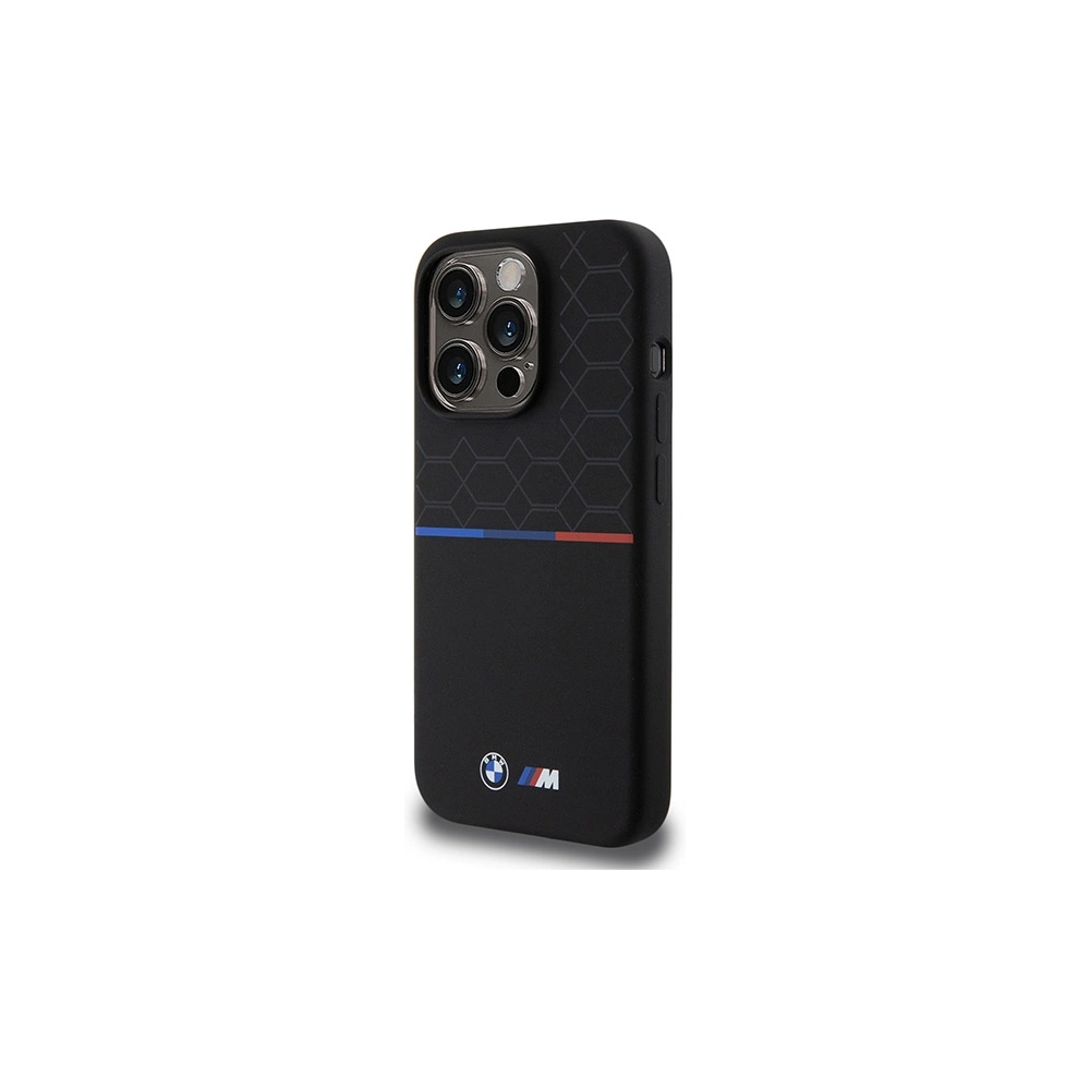 Hurtownia GSM - Case BMW BMHMP15L22SMPK Apple iPhone 15 Pro Hardcase M Silikonmuster MagSafe schwarz/black - BMW639 - {ean13} - Hurt
