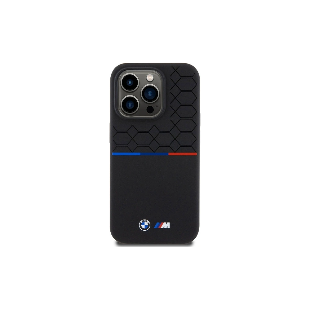 Hurtownia GSM - Case BMW BMHMP15L22SMPK Apple iPhone 15 Pro Hardcase M Silikonmuster MagSafe schwarz/black - BMW639 - {ean13} - Hurt