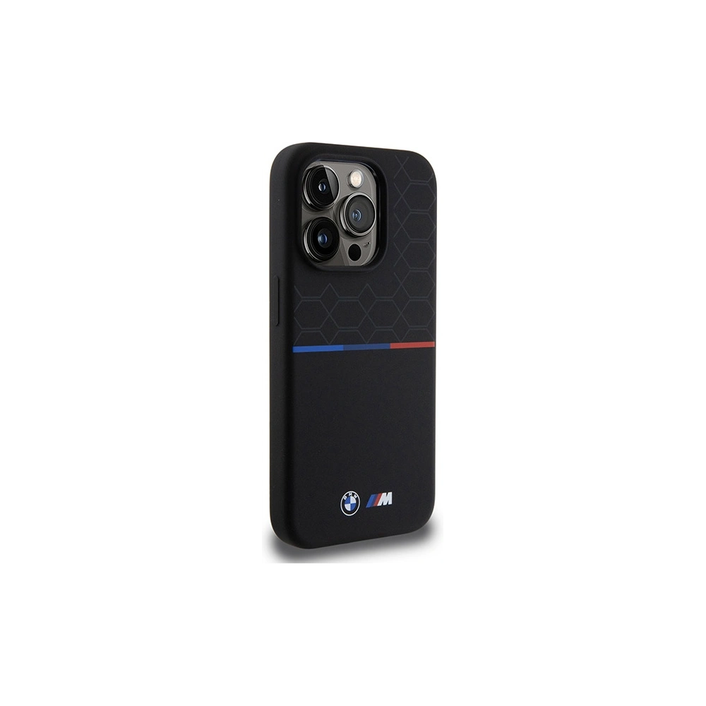 Hurtownia GSM - Case BMW BMHMP15L22SMPK Apple iPhone 15 Pro Hardcase M Silikonmuster MagSafe schwarz/black - BMW639 - {ean13} - Hurt