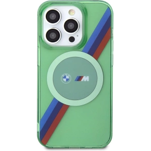 Hurtownia GSM - Case BMW BMHMP15LHDTN Apple iPhone 15 Pro Hardcase M Tricolor Stripes MagSafe grün/green - BMW641 - {ean13} - Hurt