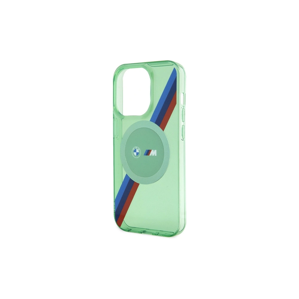 Hurtownia GSM - Case BMW BMHMP15LHDTN Apple iPhone 15 Pro Hardcase M Tricolor Stripes MagSafe grün/green - BMW641 - {ean13} - Hurt