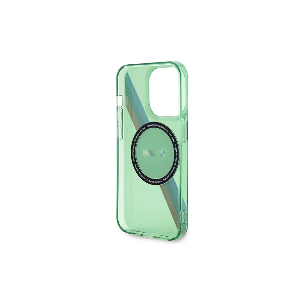 Hurtownia GSM - Etui BMW BMHMP15LHDTN Apple iPhone 15 Pro hardcase M Tricolor Stripes MagSafe verde/green - BMW641 - {ean13} - Hurt