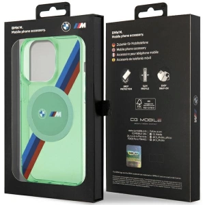 Hurtownia GSM - Etui BMW BMHMP15LHDTN Apple iPhone 15 Pro hardcase M Tricolor Stripes MagSafe zielony/green - BMW641 - {ean13} - Hurt