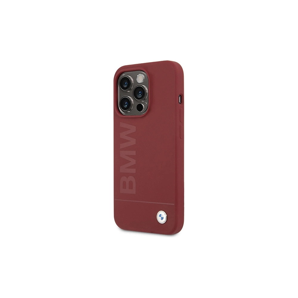Hurtownia GSM - Etui BMW BMHMP15LSLBLRE Apple iPhone 15 Pro kemény tok Szilikon Nagy Logo MagSafe piros/red - BMW642 - {ean13} - Hurt