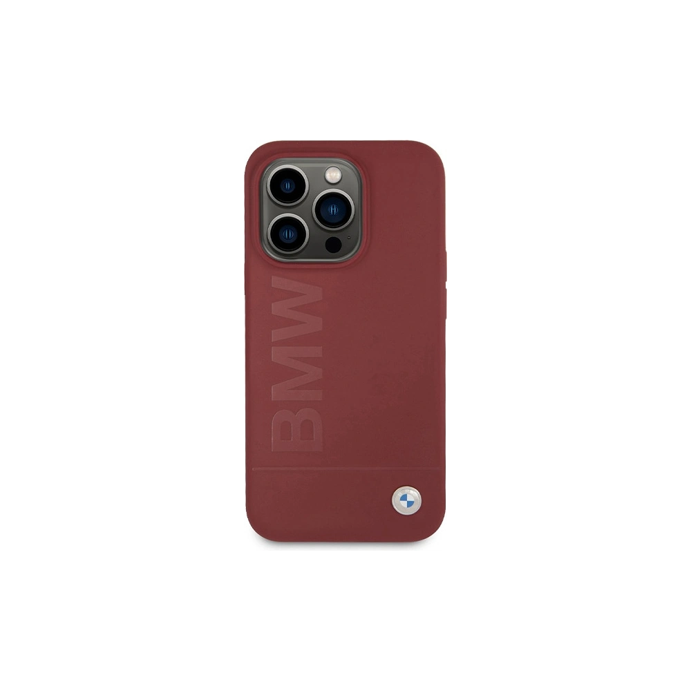 Hurtownia GSM - Etui BMW BMHMP15LSLBLRE Apple iPhone 15 Pro kemény tok Szilikon Nagy Logo MagSafe piros/red - BMW642 - {ean13} - Hurt