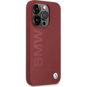 Hurtownia GSM - Case BMW BMHMP15LSLBLRE Apple iPhone 15 Pro Hardcase Silikon Big Logo MagSafe rot/red - BMW642 - {ean13} - Hurt