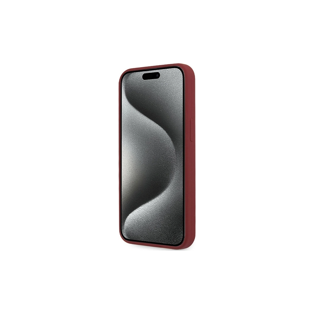 Hurtownia GSM - Etui BMW BMHMP15LSLBLRE Apple iPhone 15 Pro kemény tok Szilikon Nagy Logo MagSafe piros/red - BMW642 - {ean13} - Hurt