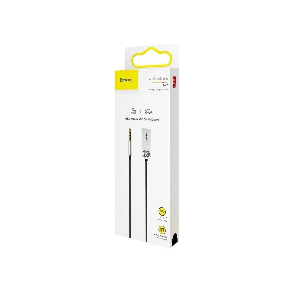 Wholesale Adapter audio Bluetooth 5.0 Baseus USB, AUX Black - BSU632BLK - {ean13} - Hurt