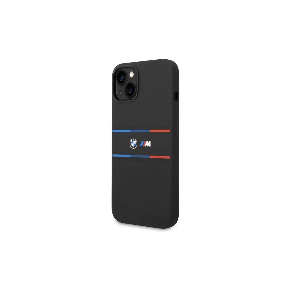 Hurtownia GSM - Case BMW BMHCP15S22SDTK Apple iPhone 15 / 14 / 13 Hardcase M Silikon Tricolor Linien schwarz/black - BMW645 - {ean13} - Hurt