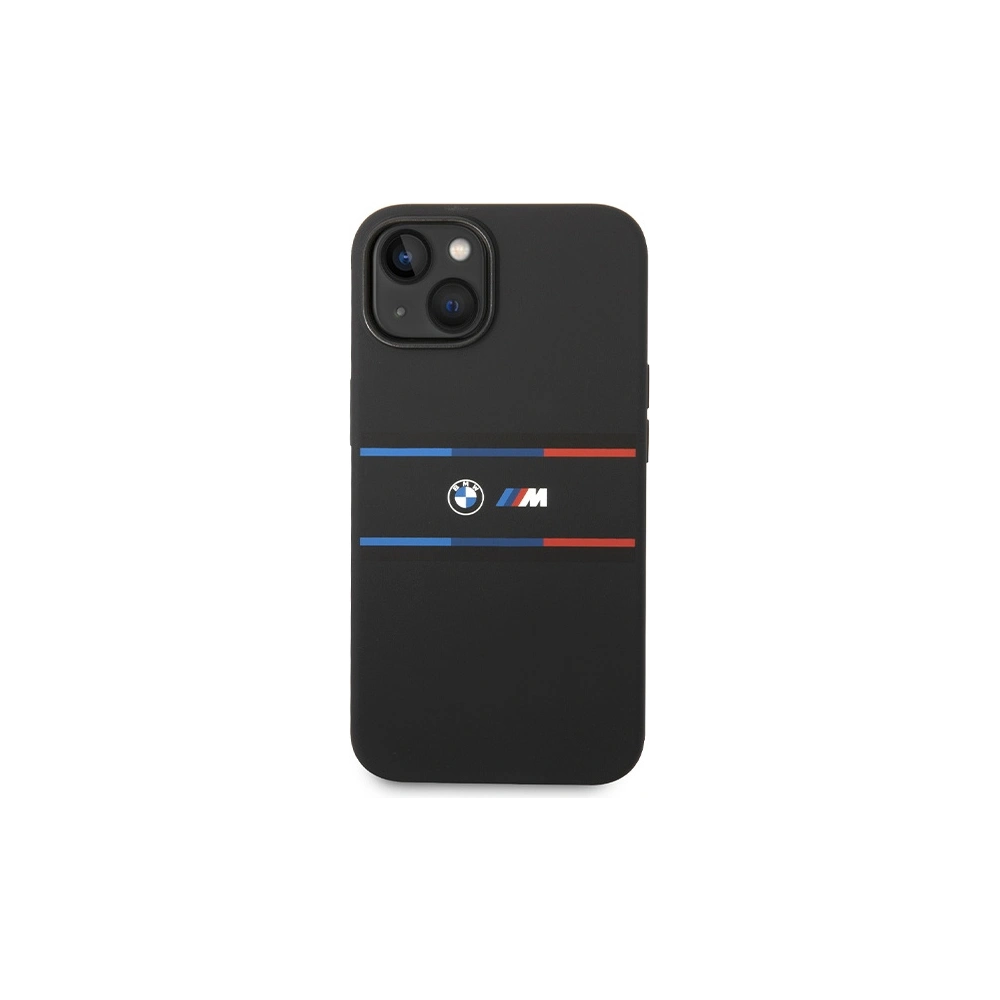Hurtownia GSM - Case BMW BMHCP15S22SDTK Apple iPhone 15 / 14 / 13 Hardcase M Silikon Tricolor Linien schwarz/black - BMW645 - {ean13} - Hurt