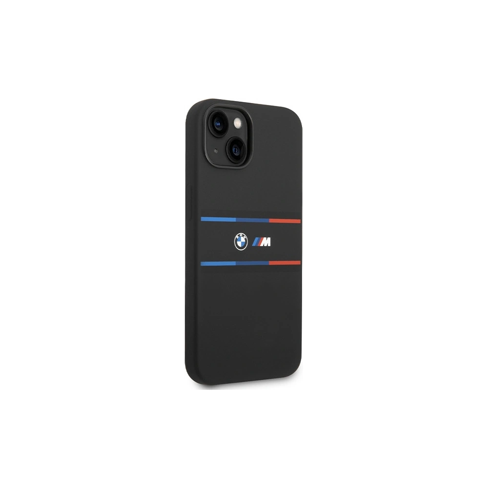 Hurtownia GSM - Case BMW BMHCP15S22SDTK Apple iPhone 15 / 14 / 13 Hardcase M Silikon Tricolor Linien schwarz/black - BMW645 - {ean13} - Hurt