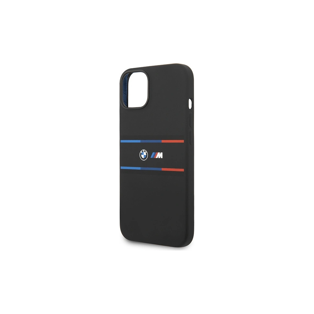 Hurtownia GSM - Case BMW BMHCP15S22SDTK Apple iPhone 15 / 14 / 13 Hardcase M Silikon Tricolor Linien schwarz/black - BMW645 - {ean13} - Hurt