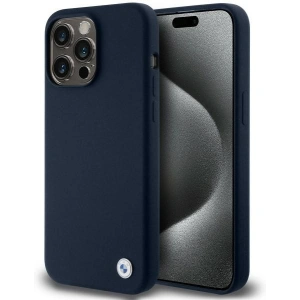 Hurtownia GSM - Etui BMW BMHCP15XSILNA Apple iPhone 15 Pro Max hardcase silikonový kovový logo tmavě modrý/navy - BMW646 - {ean13} - Hurt