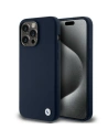 Case BMW BMHCP15XSILNA Apple iPhone 15 Pro Max Hardcase Silikon Metall-Logo dunkelblau/navy