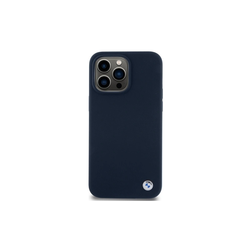 Hurtownia GSM - Etui BMW BMHCP15XSILNA Apple iPhone 15 Pro Max hardcase silikonový kovový logo tmavě modrý/navy - BMW646 - {ean13} - Hurt