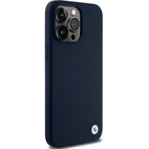 Hurtownia GSM - Etui BMW BMHCP15XSILNA Apple iPhone 15 Pro Max hardcase silikonový kovový logo tmavě modrý/navy - BMW646 - {ean13} - Hurt