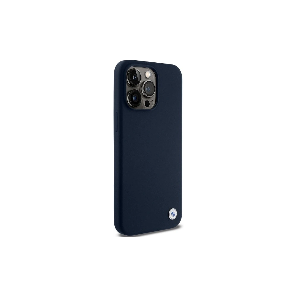 Hurtownia GSM - Etui BMW BMHCP15XSILNA Apple iPhone 15 Pro Max hardcase silikonový kovový logo tmavě modrý/navy - BMW646 - {ean13} - Hurt