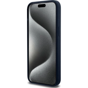 Hurtownia GSM - Etui BMW BMHCP15XSILNA Apple iPhone 15 Pro Max hardcase silikonový kovový logo tmavě modrý/navy - BMW646 - {ean13} - Hurt
