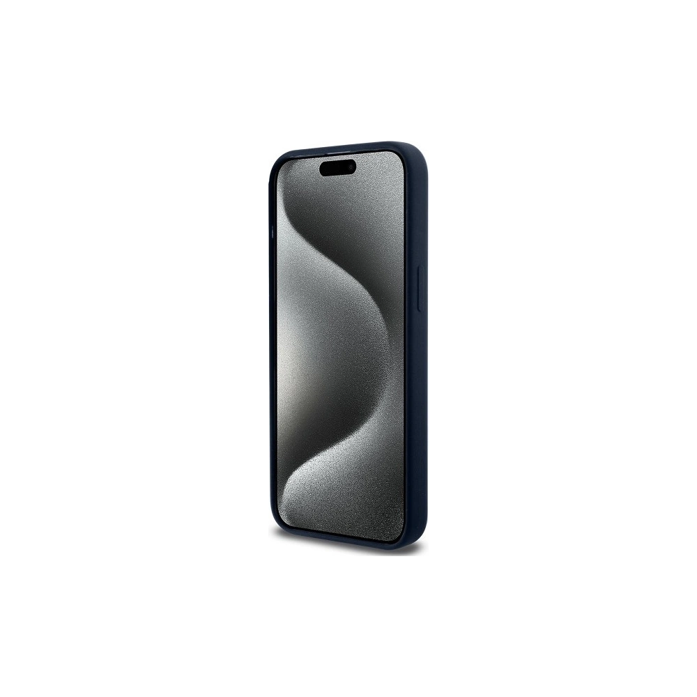 Hurtownia GSM - Etui BMW BMHCP15XSILNA Apple iPhone 15 Pro Max hardcase silikonový kovový logo tmavě modrý/navy - BMW646 - {ean13} - Hurt