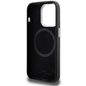 Hurtownia GSM - Etui BMW BMHMP14L23PUFWK Apple iPhone 14 Pro Signature Wrapped Metal MagSafe negru/black - BMW647 - {ean13} - Hurt