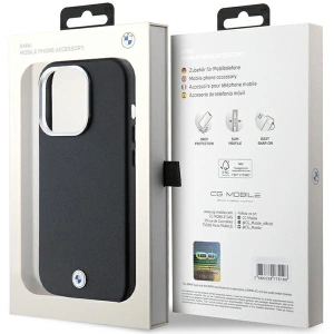 Hurtownia GSM - Etui BMW BMHMP14L23PUFWK Apple iPhone 14 Pro Signature Wrapped Metal MagSafe negru/black - BMW647 - {ean13} - Hurt