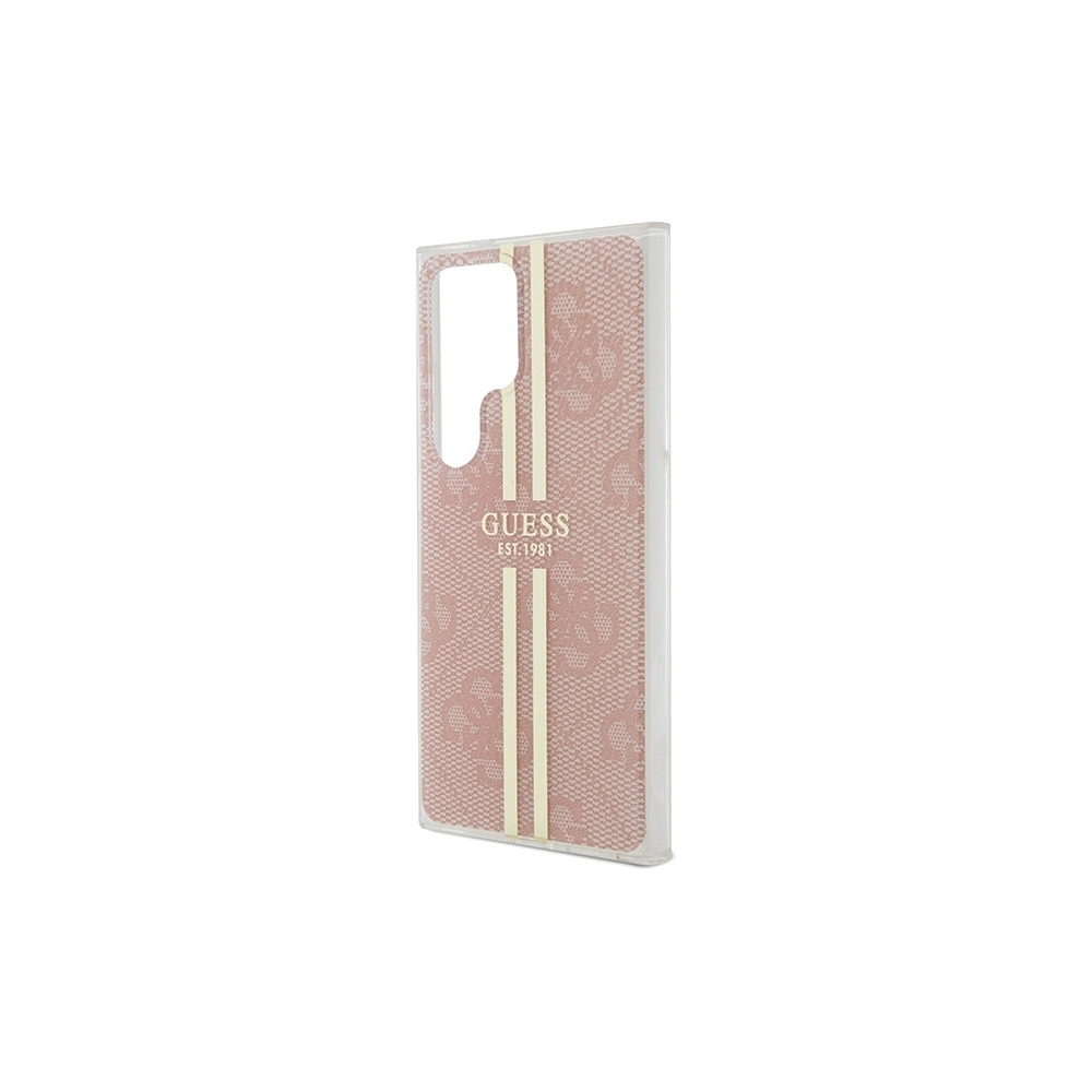 Hurtownia GSM - Etui Guess GUHCS24LH4PSEGP Samsung Galaxy S24 Ultra kemény tok IML 4G Arany csík rózsaszín/pink - GUE3334 - {ean13} - Hurt