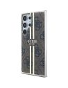 Tok Guess GUHCS24LH4PSEGW Samsung Galaxy S24 Ultra kemény tok IML 4G Arany csík barna/brown