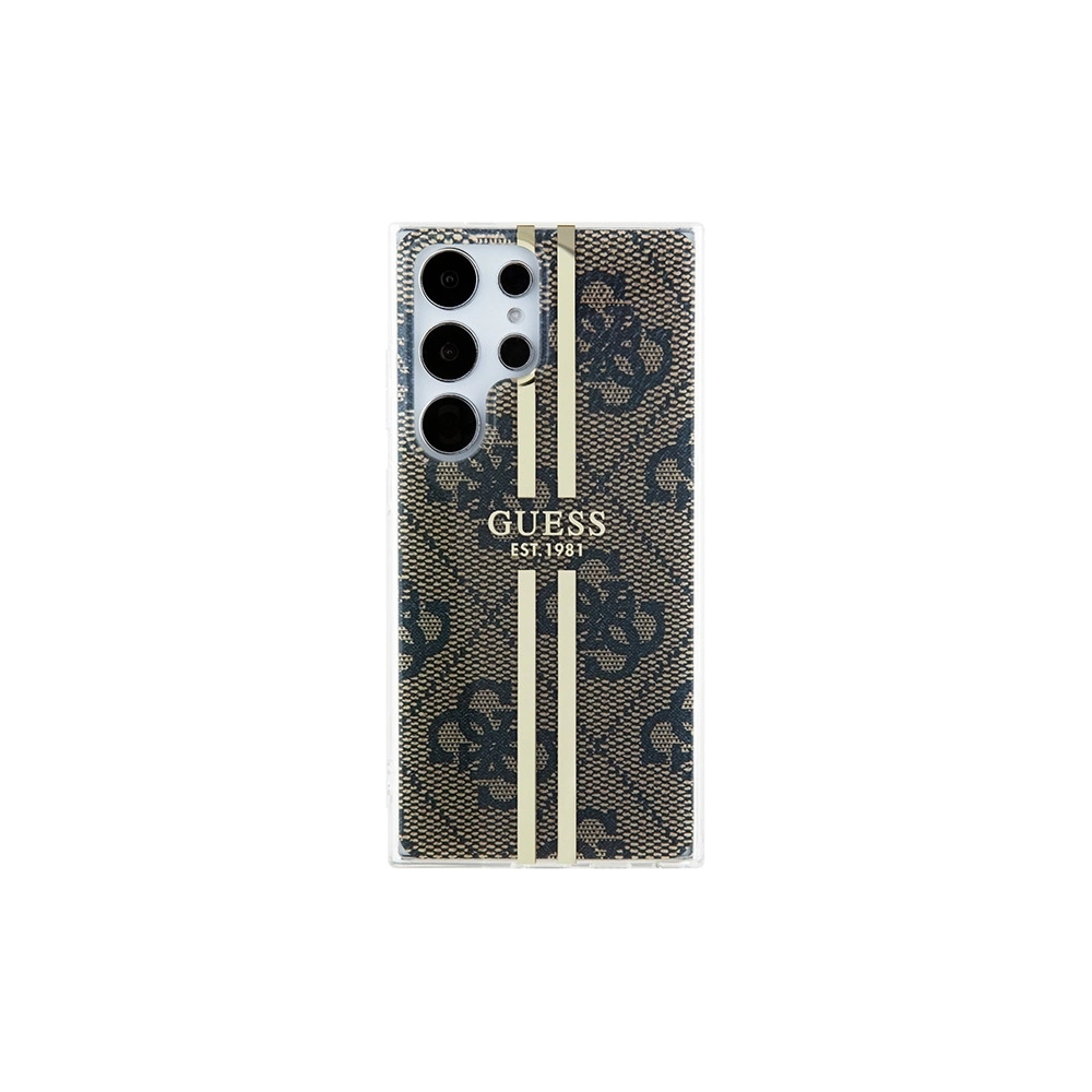 Hurtownia GSM - Etui Guess GUHCS24LH4PSEGW Samsung Galaxy S24 Ultra hardcase IML 4G Gold Stripe hnědý/brown - GUE3335 - {ean13} - Hurt