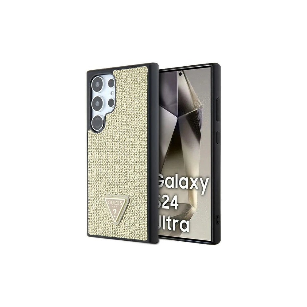 Hurtownia GSM - Etui Guess GUHCS24LHDGPPD Samsung Galaxy S24 Ultra hardcase Rhinestone Triangle auriu/gold - GUE3336 - {ean13} - Hurt