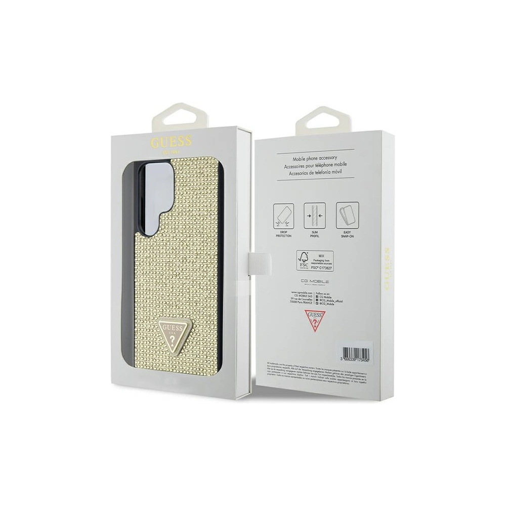 Hurtownia GSM - Etui Guess GUHCS24LHDGPPD Samsung Galaxy S24 Ultra hardcase Rhinestone Triangle auriu/gold - GUE3336 - {ean13} - Hurt