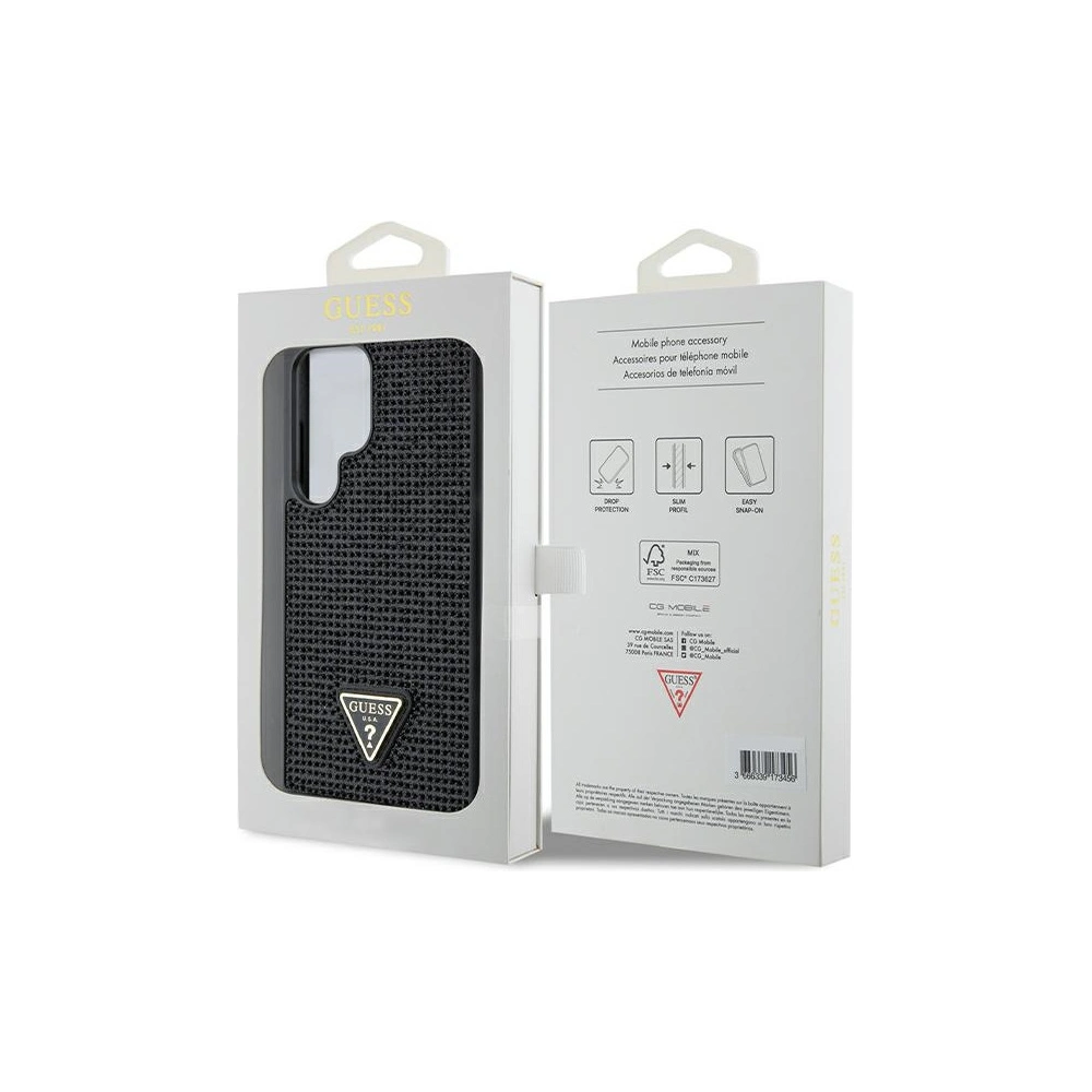 Hurtownia GSM - Etui Guess GUHCS24LHDGPPK Samsung Galaxy S24 Ultra hardcase Rhinestone Triangle negru/black - GUE3337 - {ean13} - Hurt