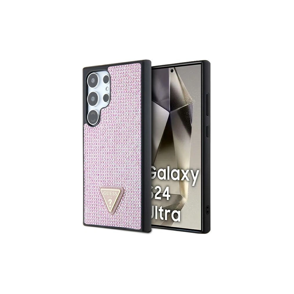 Hurtownia GSM - Etui Guess GUHCS24LHDGPPP Samsung Galaxy S24 Ultra hardcase Rhinestone Triangle roz/pink - GUE3338 - {ean13} - Hurt