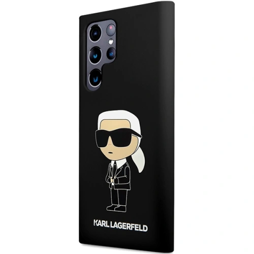 Etui Karl Lagerfeld KLHCS24LSNIKBCK Samsung Galaxy S24 Ultra hardcase Silicone Ikonik czarny/black