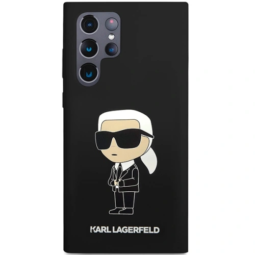 Etui Karl Lagerfeld KLHCS24LSNIKBCK Samsung Galaxy S24 Ultra hardcase Silicone Ikonik czarny/black
