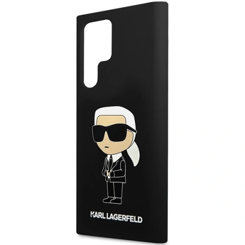 Etui Karl Lagerfeld KLHCS24LSNIKBCK Samsung Galaxy S24 Ultra hardcase Silicone Ikonik czarny/black