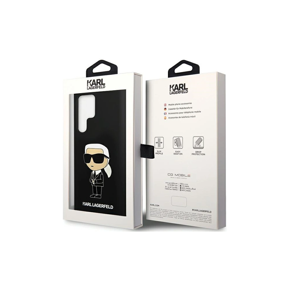 Hurtownia GSM - Case Karl Lagerfeld KLHCS24LSNIKBCK Samsung Galaxy S24 Ultra Hardcase Silikon Ikonik schwarz/black - KLD1909 - {ean13} - Hurt