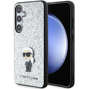 Hurtownia GSM - Etui Karl Lagerfeld KLHCS24MGCNPSG Samsung Galaxy S24+ Plus keménytok Fixed Glitter Ikonik Logo Metal Pin ezüst/silver - KLD1910 - {ean13} - Hurt