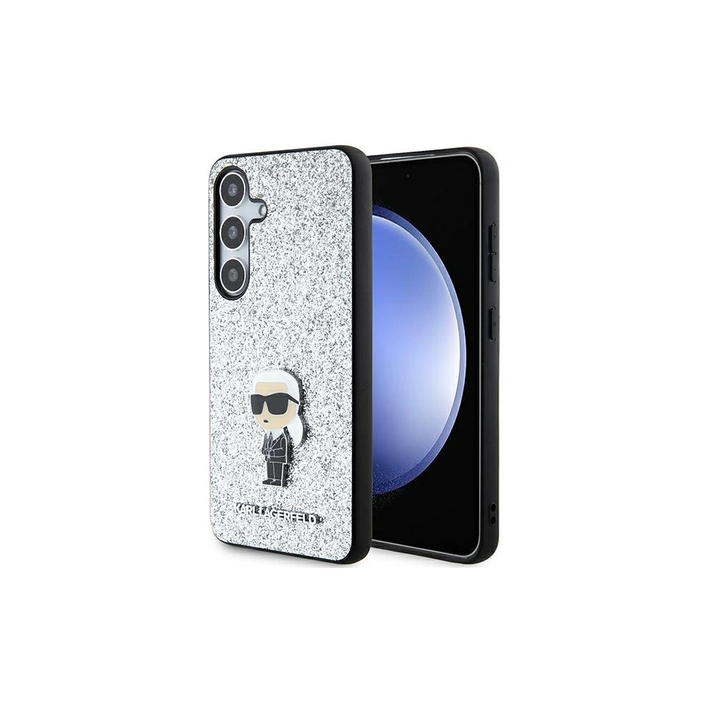 Hurtownia GSM - Case Karl Lagerfeld KLHCS24MGCNPSG Samsung Galaxy S24+ Plus Hardcase Fixed Glitter Ikonik Logo Metal Pin Silber/silver - KLD1910 - {ean13} - Hurt