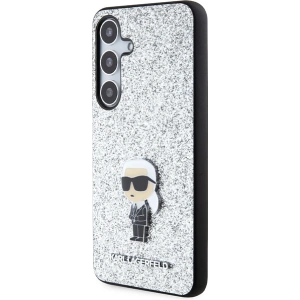 Hurtownia GSM - Etui Karl Lagerfeld KLHCS24MGCNPSG Samsung Galaxy S24+ Plus keménytok Fixed Glitter Ikonik Logo Metal Pin ezüst/silver - KLD1910 - {ean13} - Hurt